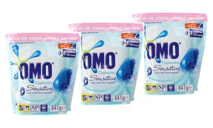 96x OMO Liquid Laundry Capsules