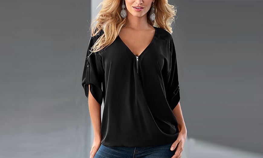 Image 2: Women's Zip-Front Top 