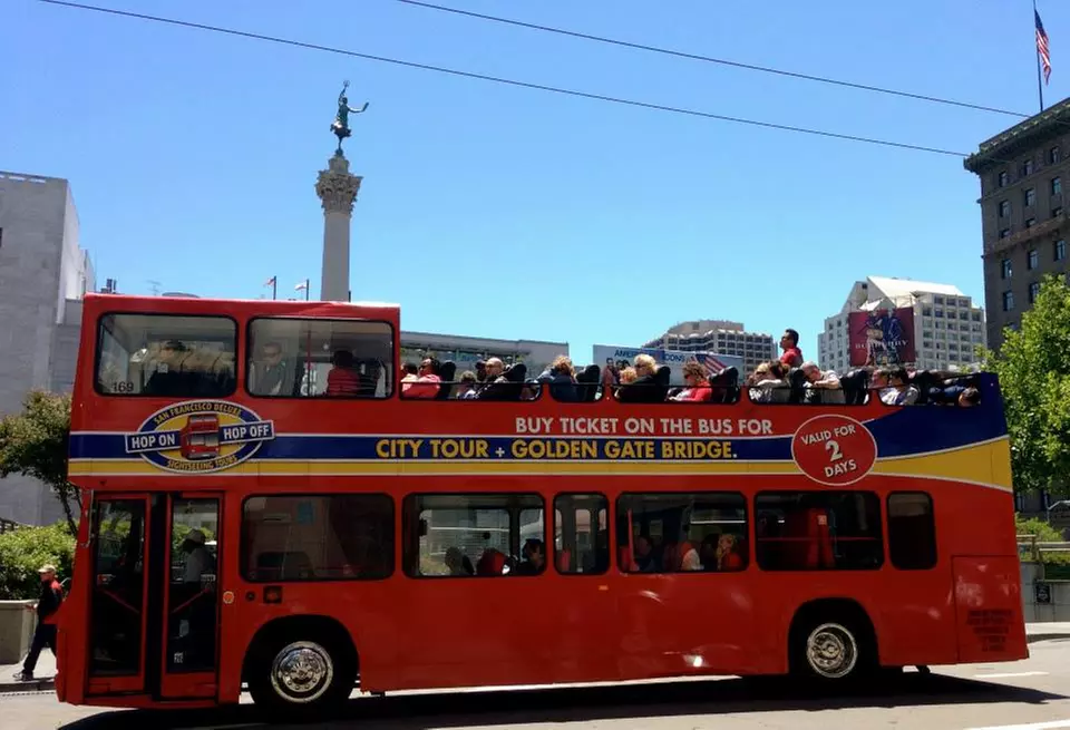 1- or 2-Hour San Francisco Hop-On Hop-Off City or Evening Bus Tour