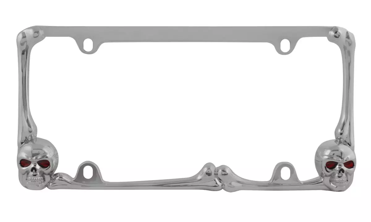Light-Up Skull License Plate Frame - Second Medium