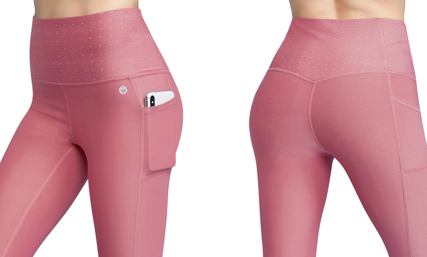 Image 11: Love and Lock Women's High-Rise Capri Leggings. Plus Sizes Available.