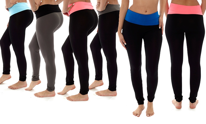 Coco Limon Women s Yoga Leggings 6 Pack Groupon