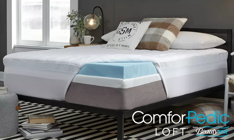 ComforPedic Loft from Beautyrest 5.5" Gel Foam and Fiber Topper - Primary Image