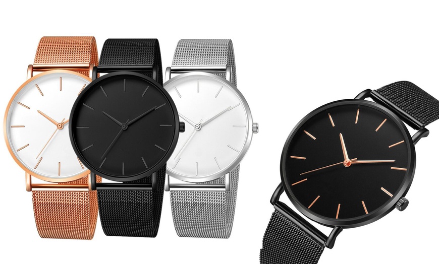 Image 1: BLACK FRIDAY Minimalist Unisex Watch