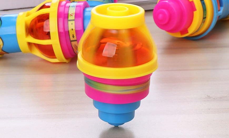 Image 3: LED Spinning Top with Launcher 