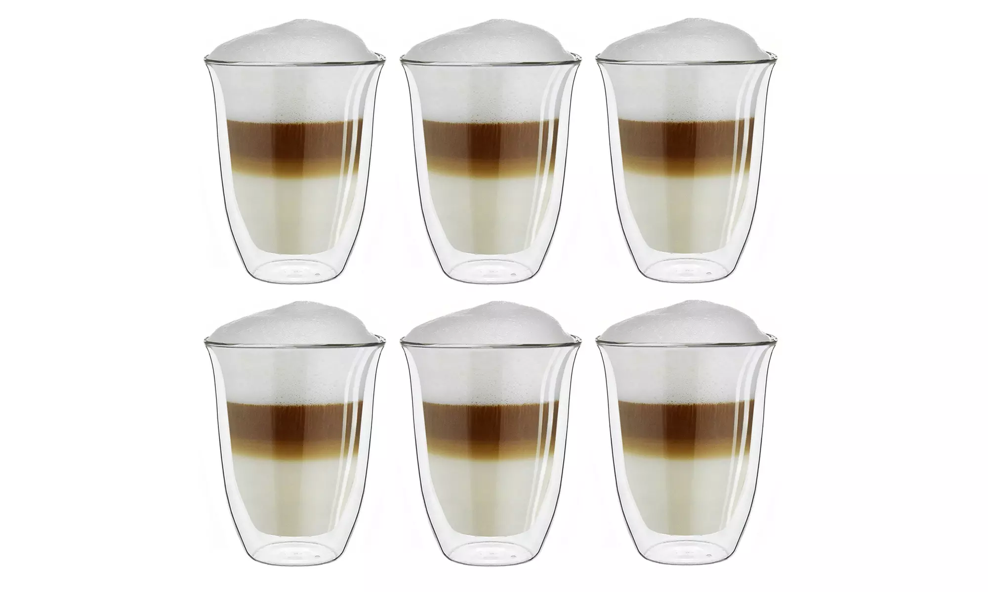 Geschenkdoos met 4 of 6 dubbelwandige glazen van het merk Creano