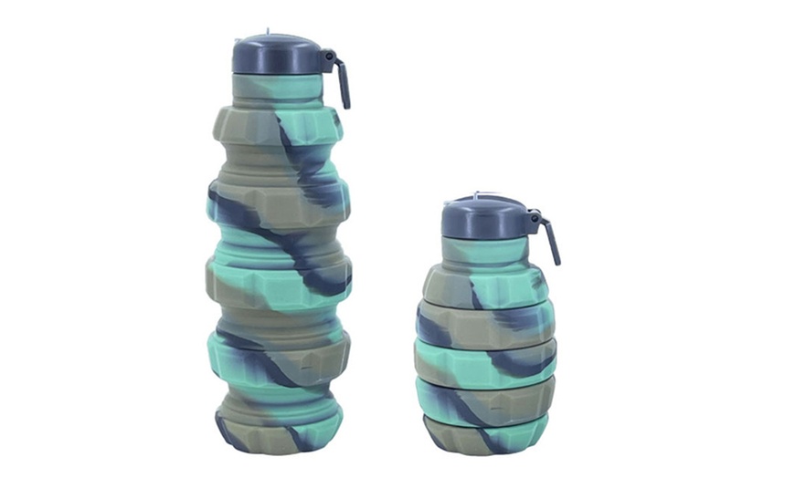 Image 3: Collapsible Hand Grenade Water Bottle 500ml