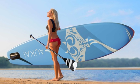 Tavole stand up paddle Aukai® SUP-320 gonfiabili, con accessori e disponibili in 5 fantasie e vari colori