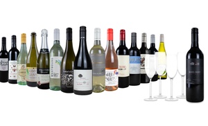 15 Wines and 4 Crystal Glasses from Naked Wines