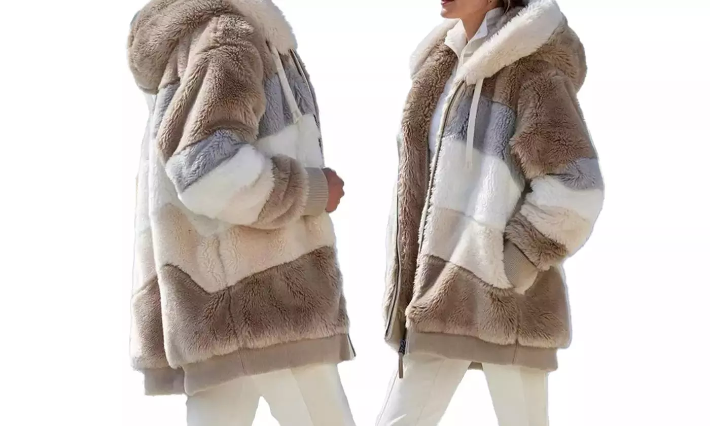 Cárdigan a rayas con capucha