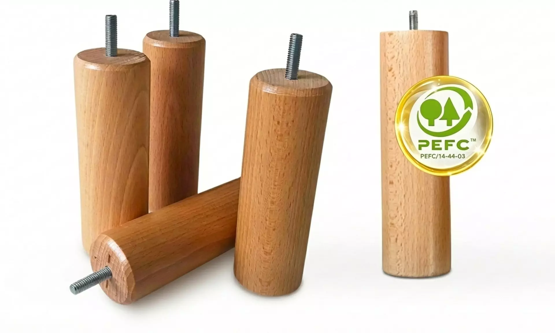 Gestoffeerde beige lattenbodem van duurzaam hout