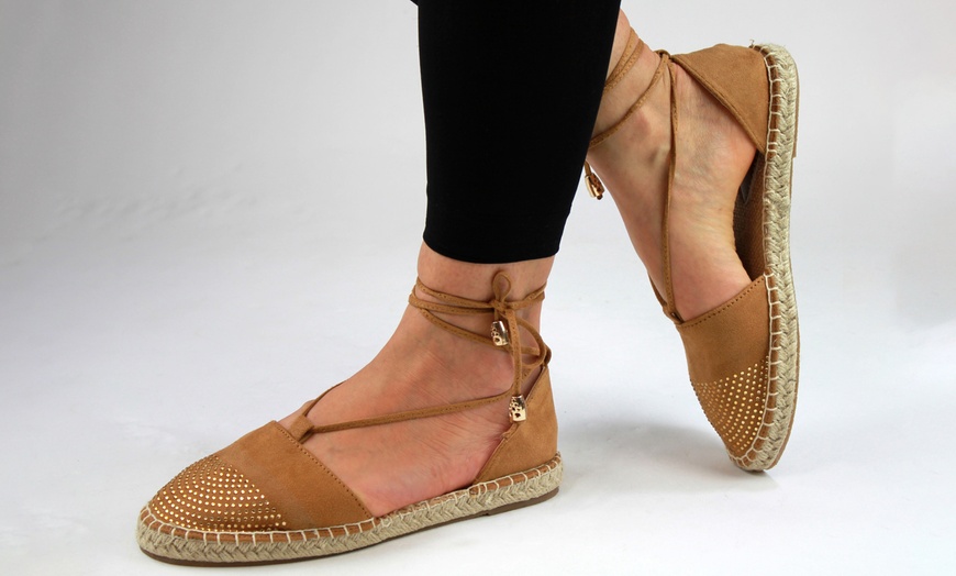 Image 3: Women's Lace-Up Espadrilles