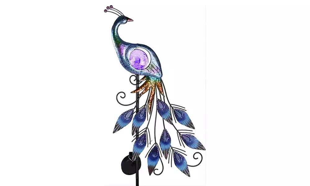 Solar Metal Peacock Garden Decorative Lights