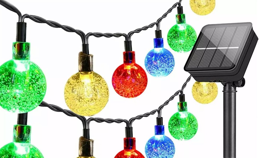 30 Mini LED Solar Ball String Lights | Groupon