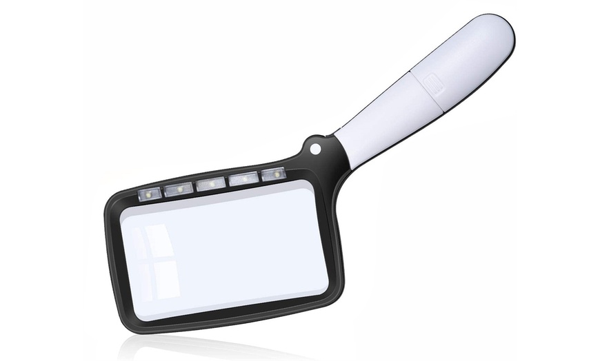 Image 4: Foldable Magnifying Glass with LED light