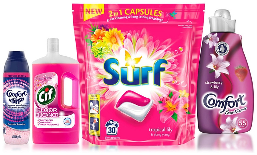 Image 1: Pink Cleaning Bundle