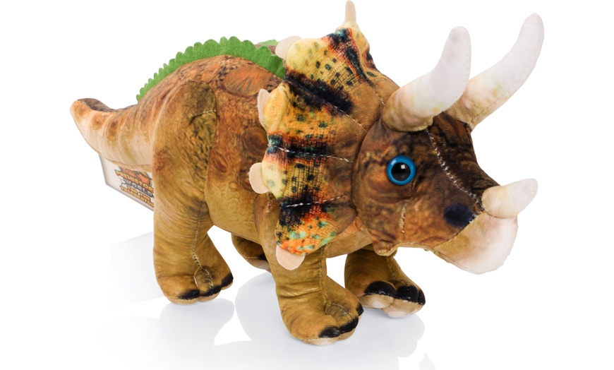 Image 8: Set of Three Jumbo Plush Dinosaurs