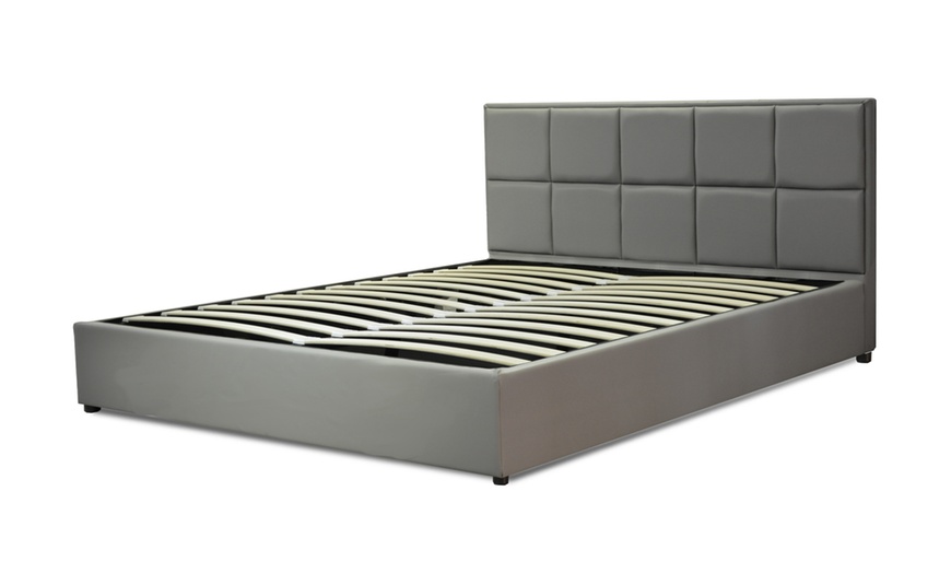 Image 13: Lit coffre Florence Simili cuir, matelas ''Empereur'' en option