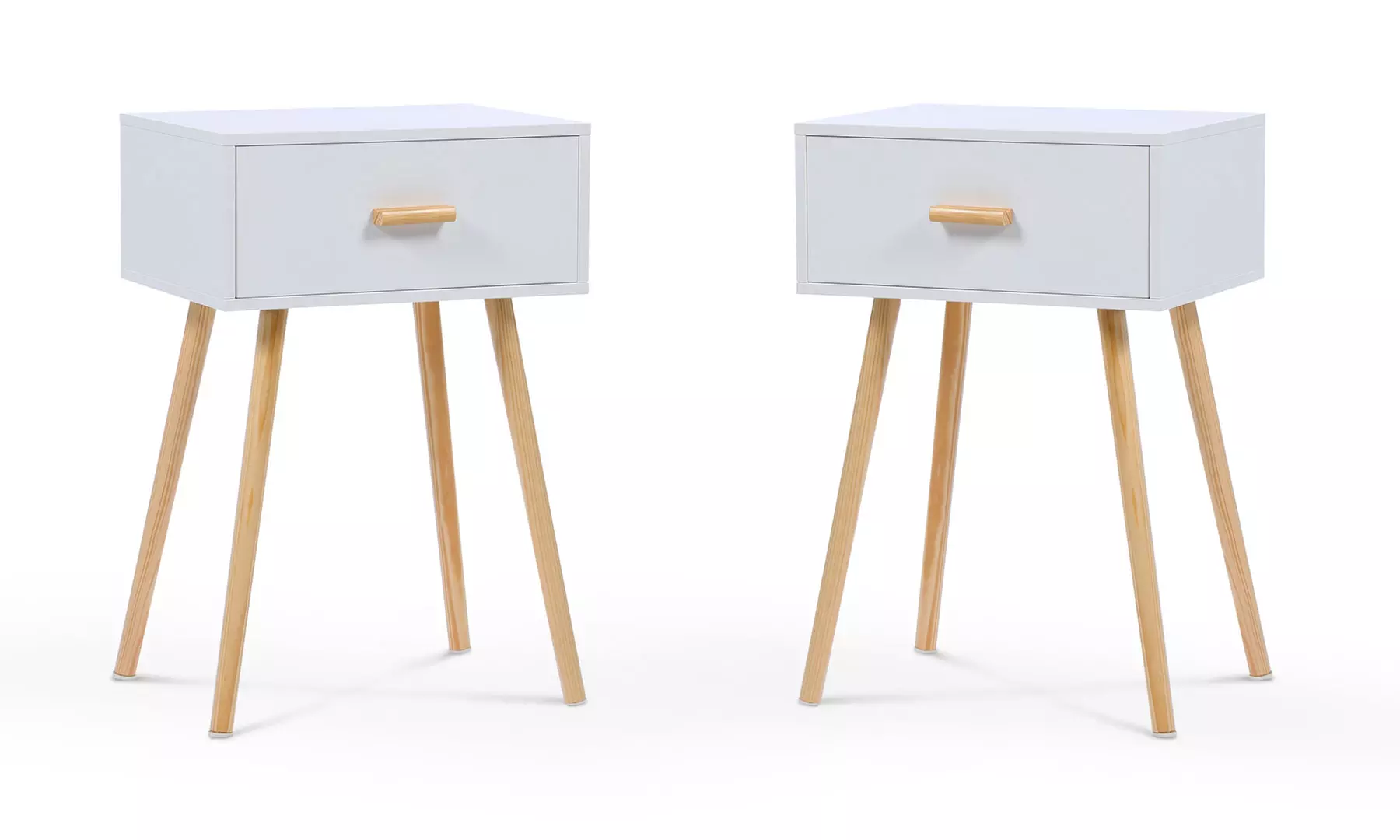 Lot de 2 tables de chevet scandinaves - Second Medium