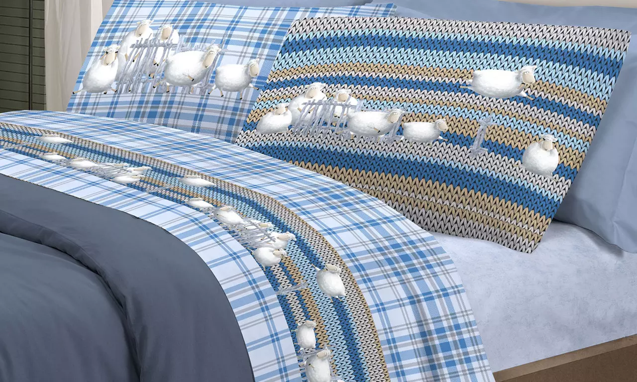 Completi Lenzuola Flanella Fantasie Invernali