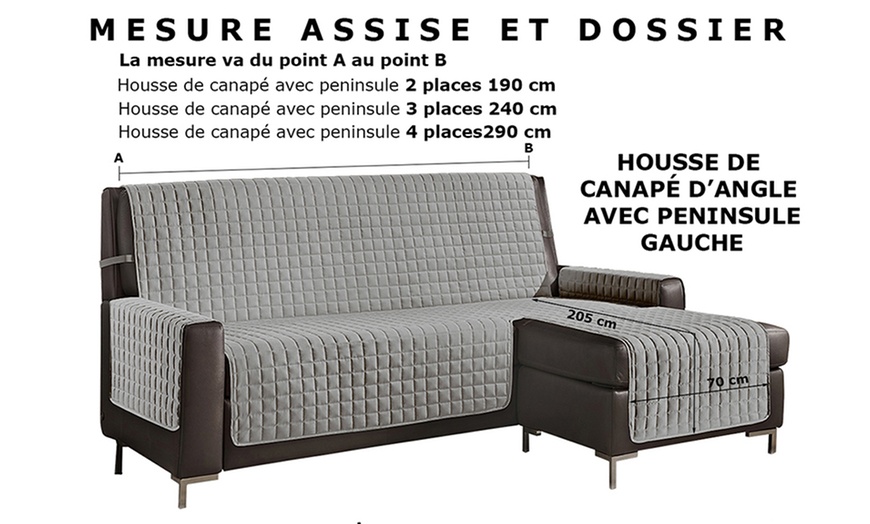 Image 35: Housse de canapé réversible et anti-tache