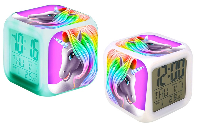 Image 2: Haven Unicorn Alarm Clock