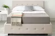 Fabric Ottoman Storage Bed with Optional Bonnell Spring or Pocket Spring Mattress - Image 4