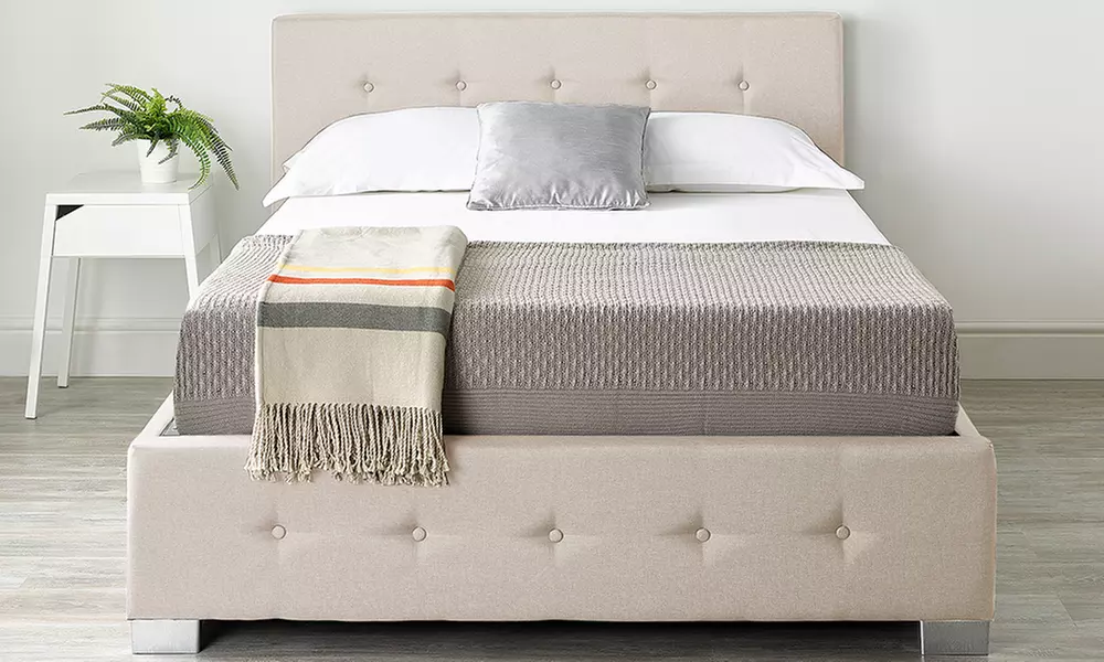 Fabric Ottoman Storage Bed with Optional Mattress