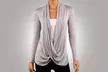 Women's Draped Criss-Cross Cardigan - Second Medium