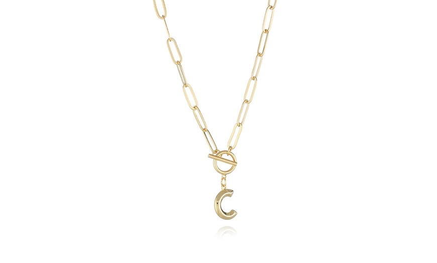 Image 4: Collier avec pendentif initiale