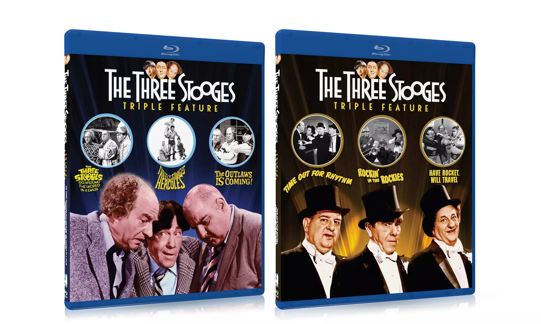 Three Stooges Triple Features on Blu-Ray - Primary Image