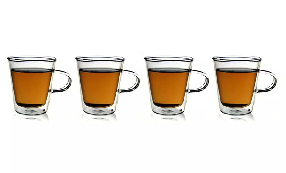 Set of 4 Double Wall Drinking Glasses - Second Medium