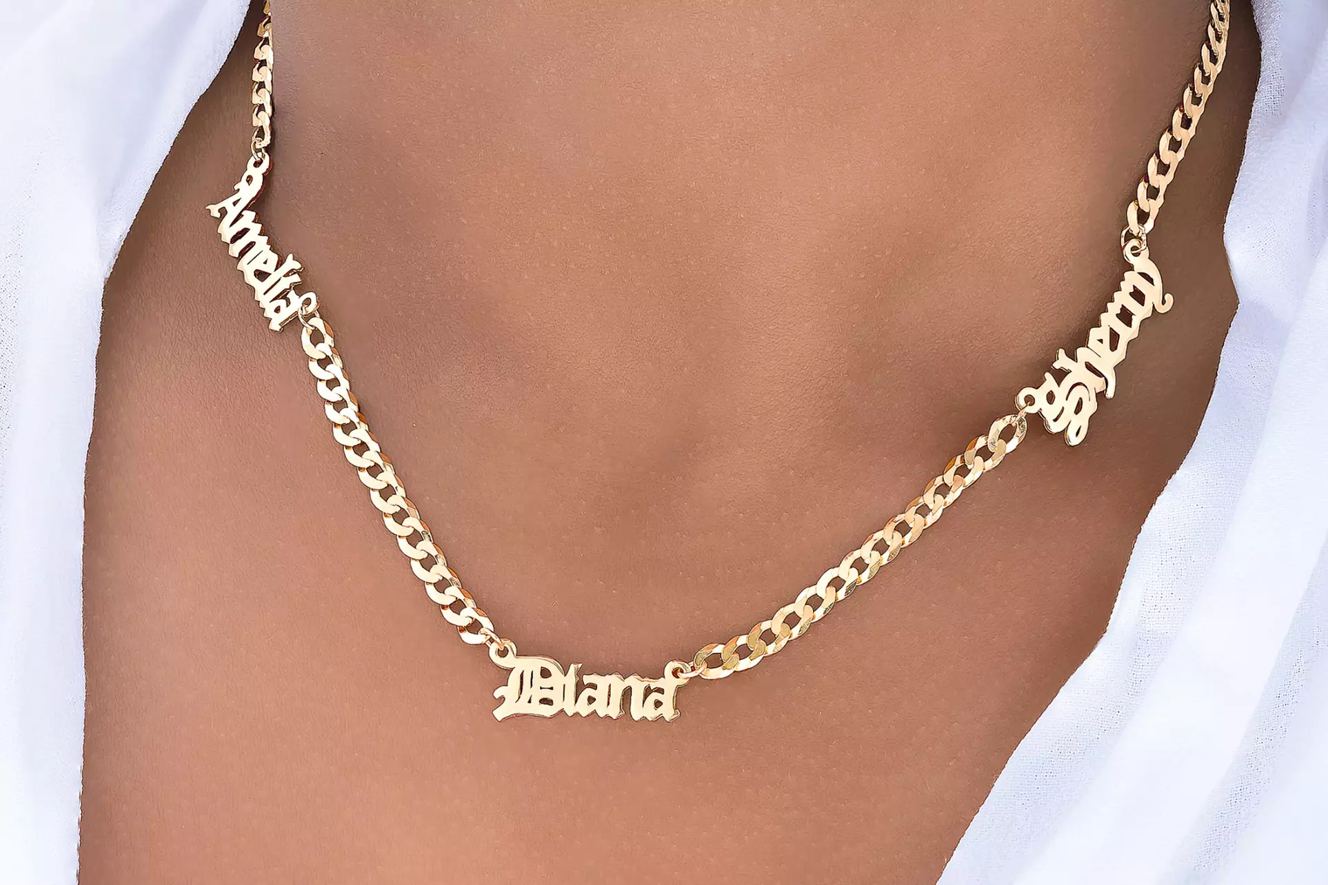 Three-Name Name Necklace from MonogramHub