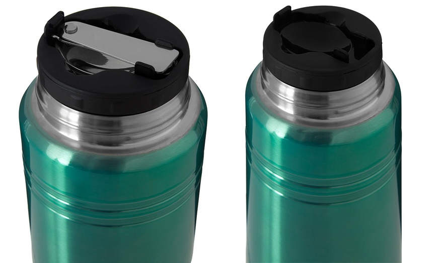 Image 5:  Food Flask with Foldable Spoon