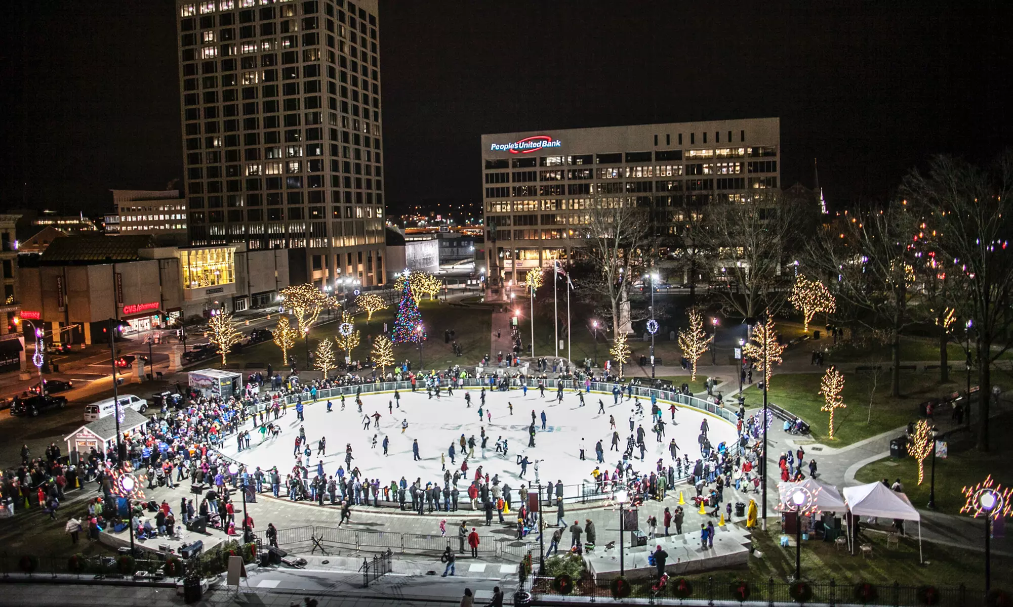 Ice Skating for Two or Four People with Rentals at Worcester Common Oval Public Ice Skating Rink (Up to 45% Off) - Primary Image