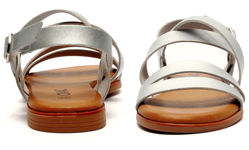 Image 4: Divaz Luxe Sienna Sandal, Vegan-Friendly with Adjustable Fit