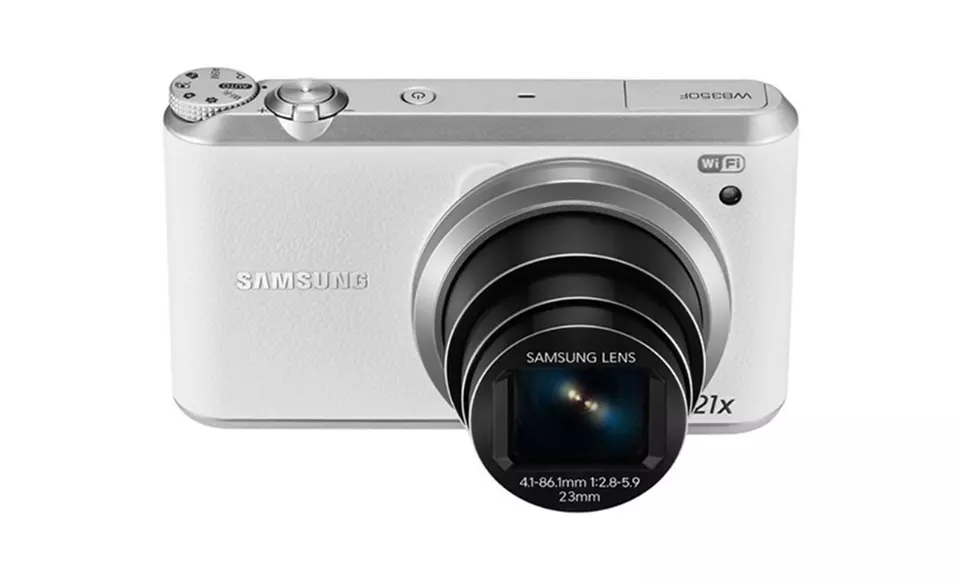 Samsung WB350 16.3MP Smart WiFi Digital Camera with 21x Optical Zoom and 9.4x Digital Zoom (Manufacturer Refurbished) - Primary Image