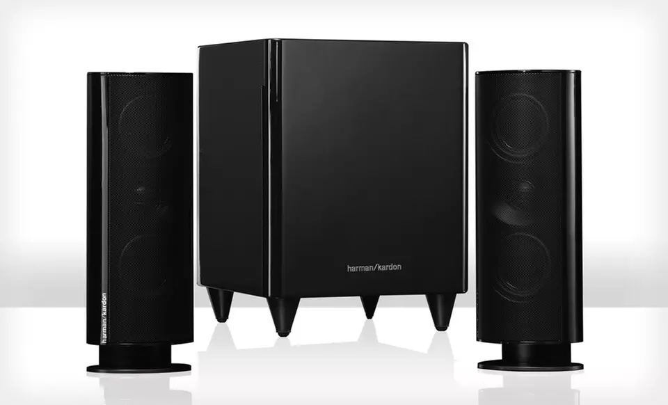 $259 for a Harman Kardon 2.1-Channel Home Theater Sound System ($499.99 List Price). Free Shipping and Free Returns. - Primary Image