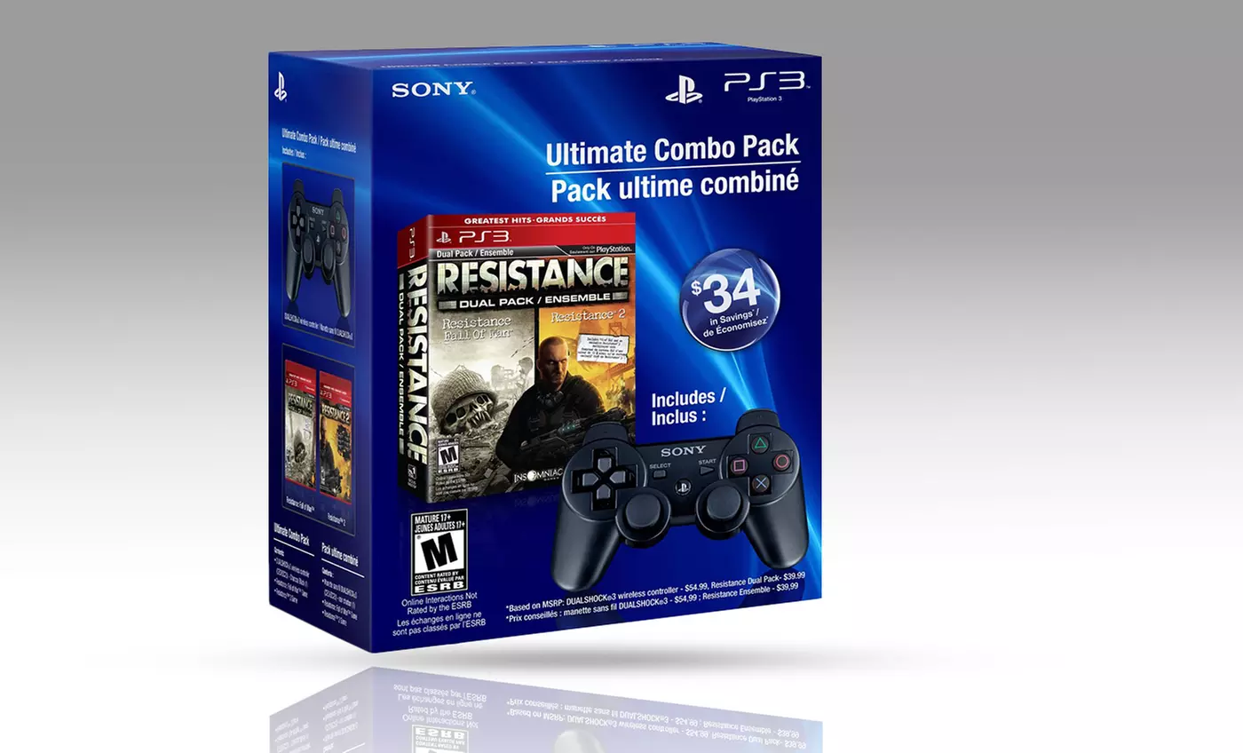 Sony DualShock 3 Controller and PS3 Game Bundles - Primary Image