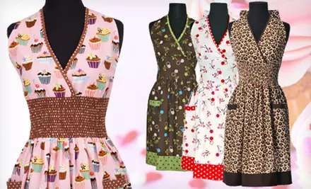 $15 for a Retro-Inspired Apron (Up to $29.99 Value). 12 Patterns Available. - Primary Image