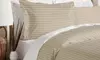 Royal Luxe 100% Cotton Damask-Stripe Duvet Cover Set