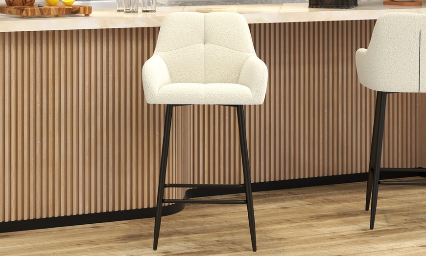Image 7: Set di 2 sgabelli da bar Leo