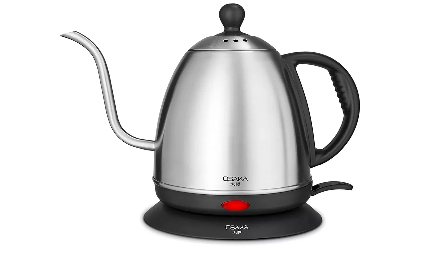 Osaka 1L Electric Gooseneck Drip Kettle with Stainless Steel Interior - Primary Image