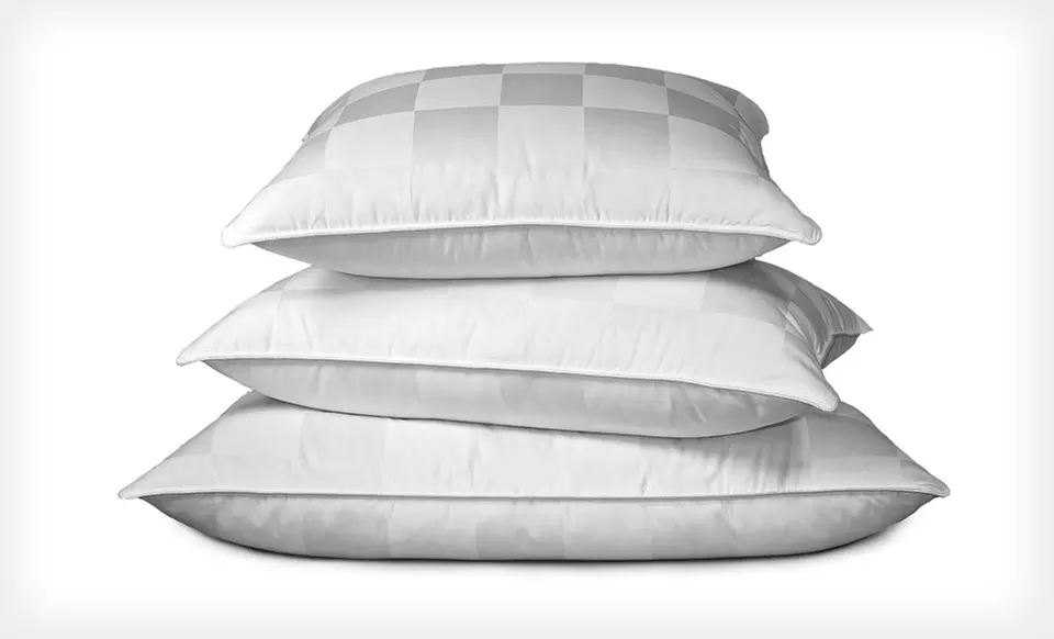 Royal Luxe 500-Thread-Count Medium-Density White Down Pillow in Standard, Queen, or King (Up to 59% Off). Free Shipping. - Second Medium