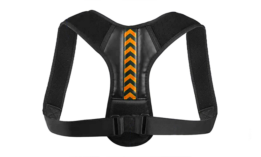 Image 3: Unisex Back Shoulder Posture Corrector Belt 