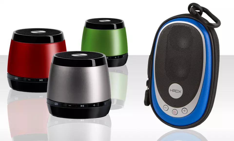 HMDX Jam Bluetooth Speaker and Free Go Portable Speaker. Multiple Colors Available. - Primary Image