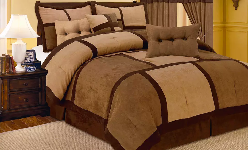 $69.99 for a 7-Piece Microsuede Comforter Set (Up to 61% Off). Multiple Options Available. Free Shipping and Returns. - Second Medium