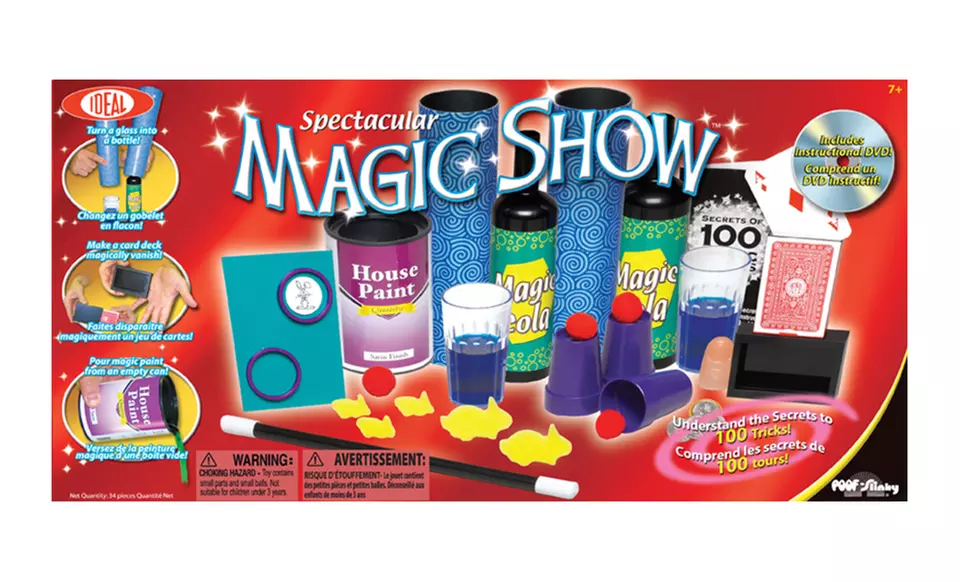 Ideal Spectacular Magic Show Kit with 100 Tricks - Second Medium
