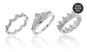 Sterling Silver Royal Crown Rings