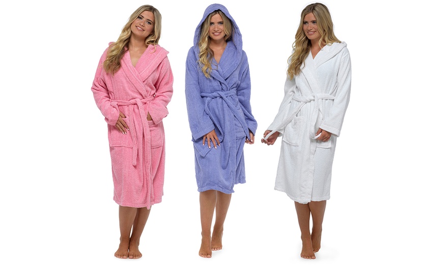 Image 1: Women's Tie Robe